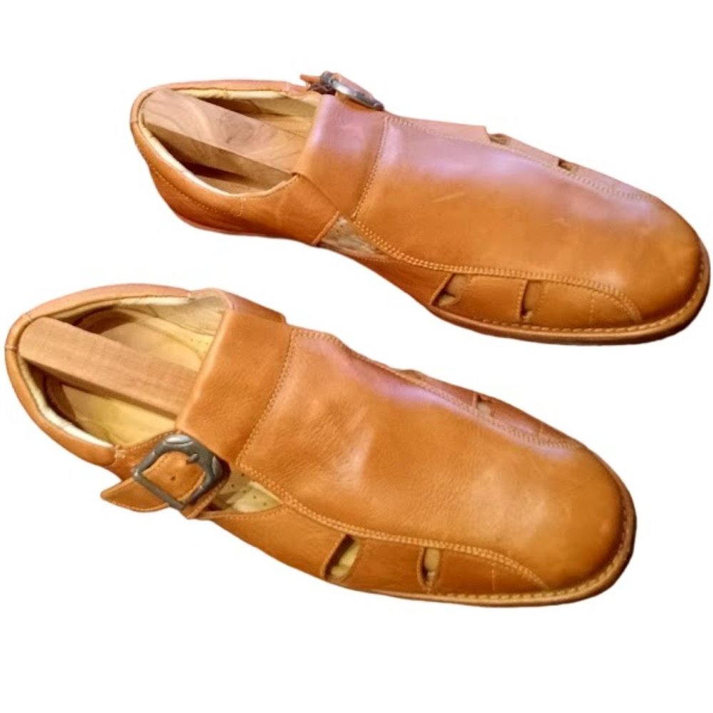 EUC | Sandro Moscoloni | Tan Leather Shoe Sandal | Size 13D - Picture 5 of 16